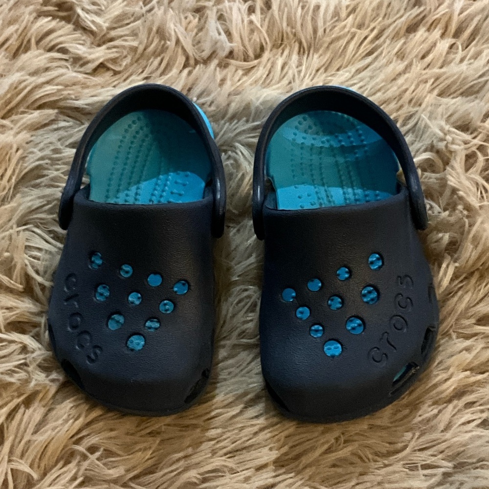 CROCS Kids Navy Blue Water Shoes